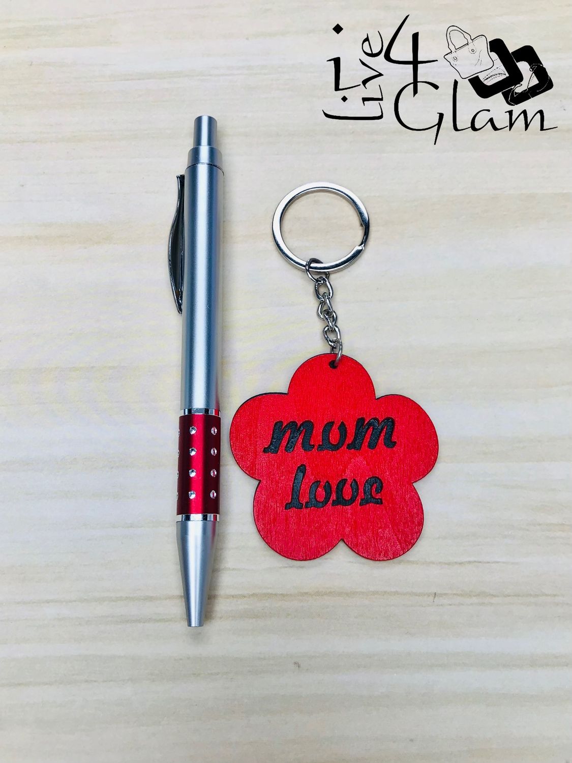 Mom Love Keychain and Pen