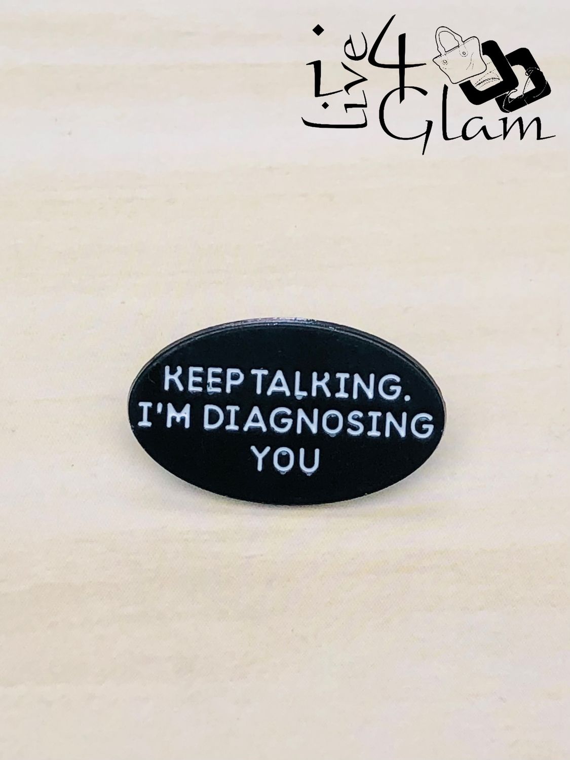 Enamel Pin Keep Talking