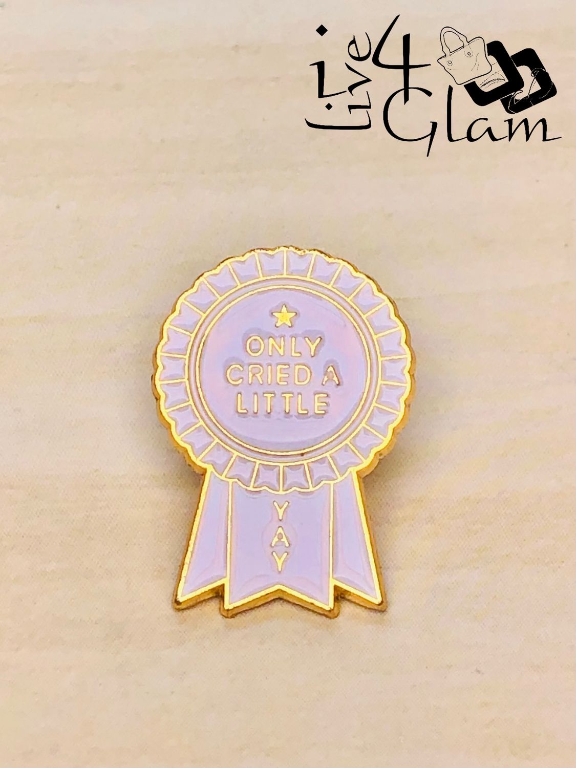 Enamel Pin Only Cried a Little