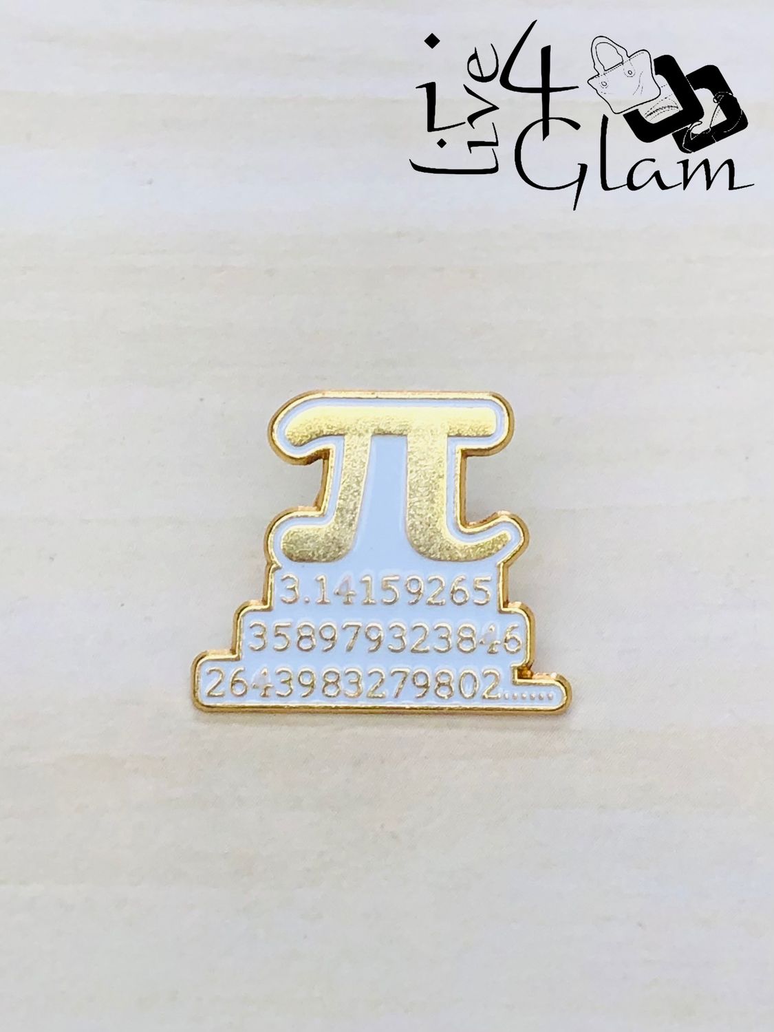 Enamel Pin Pi
