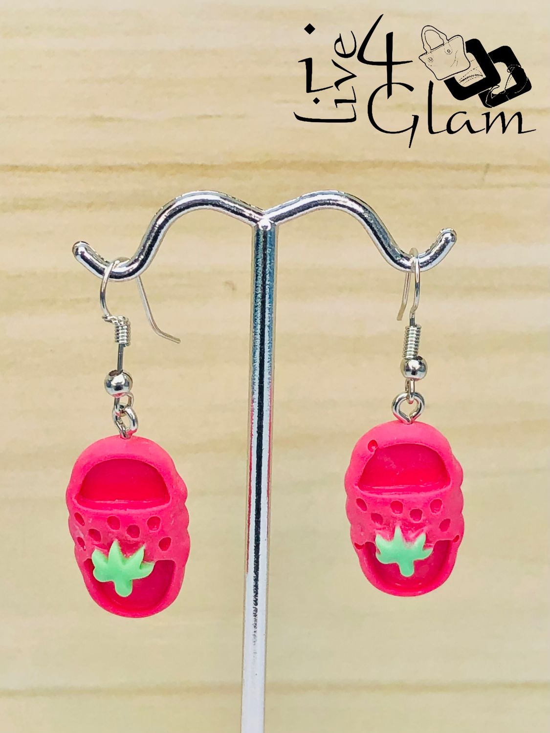 Fashion Hanging Earring Strawberry Slides