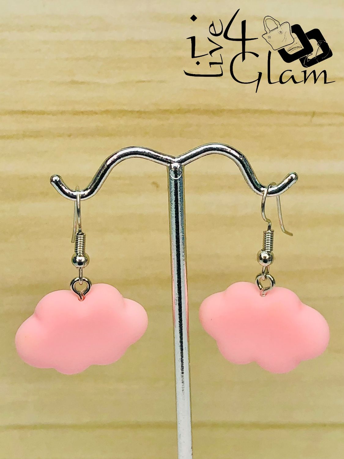 Fashion Hanging Earring Pink Cloud