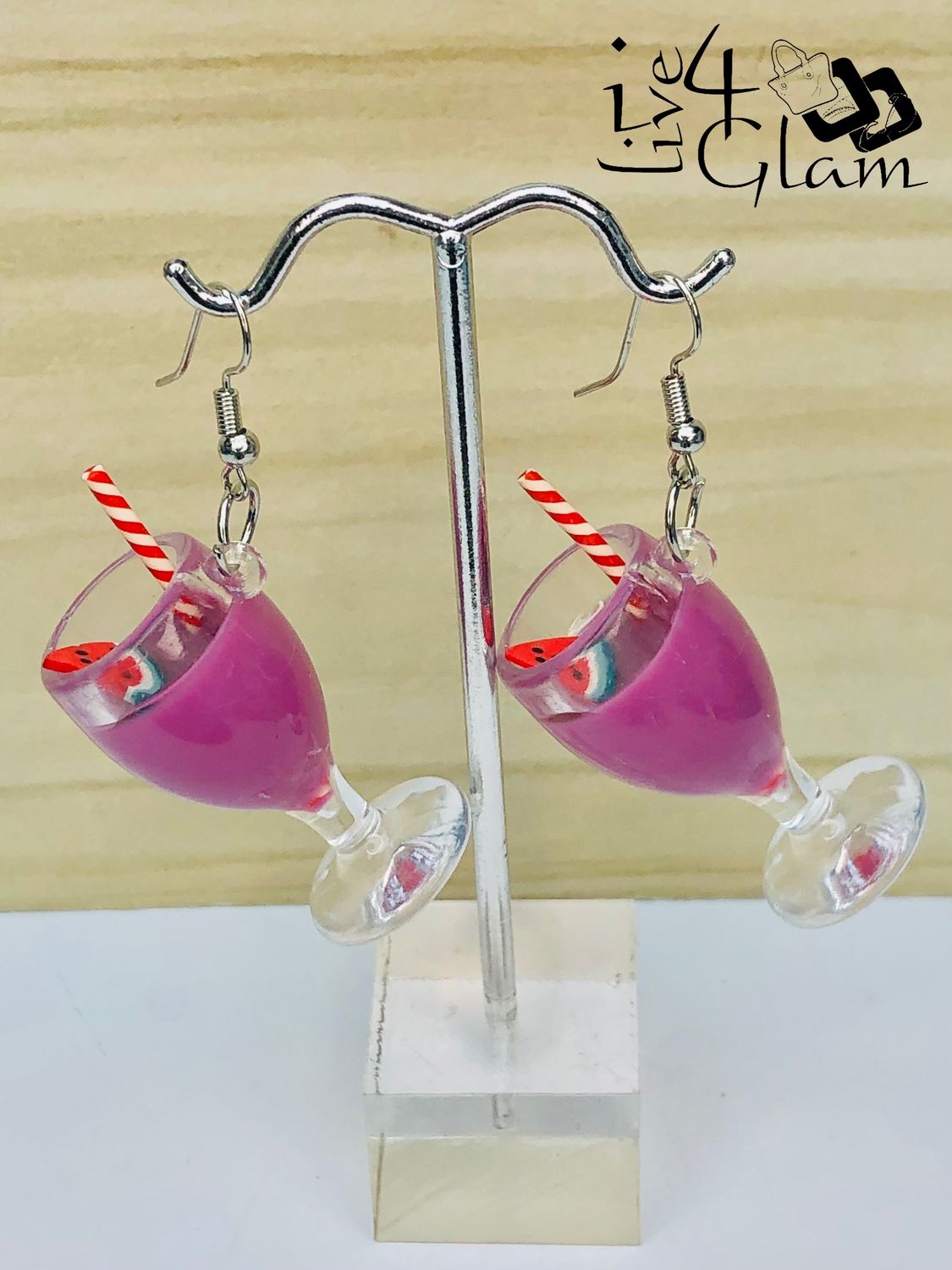 Fashion Hanging Earring Watermelon Drink