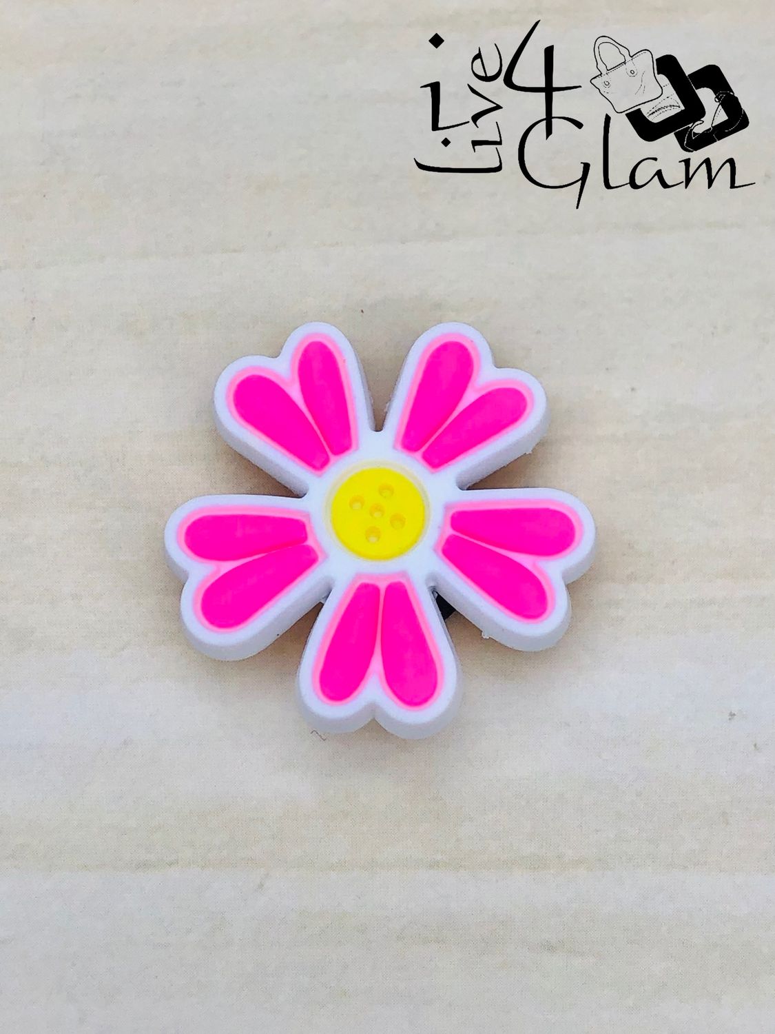 Flower Jibbit, Color: Pink and Yellow Daisy