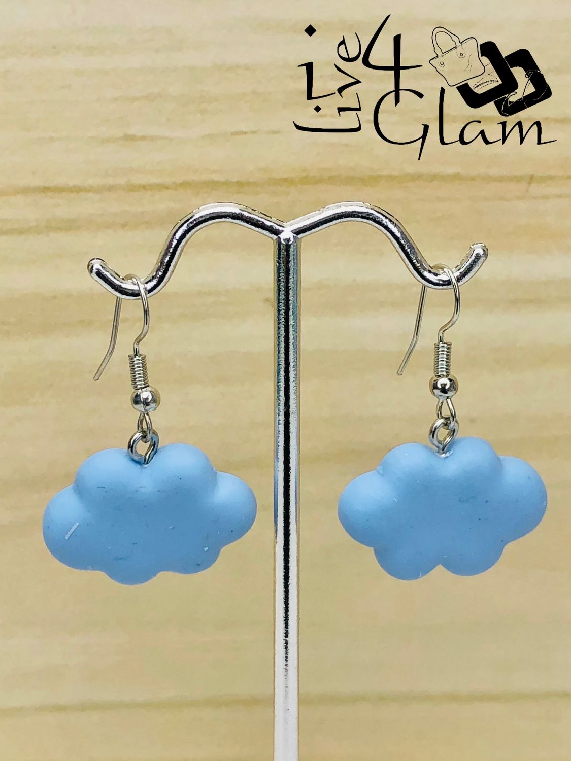 Fashion Hanging Earring Blue Cloud
