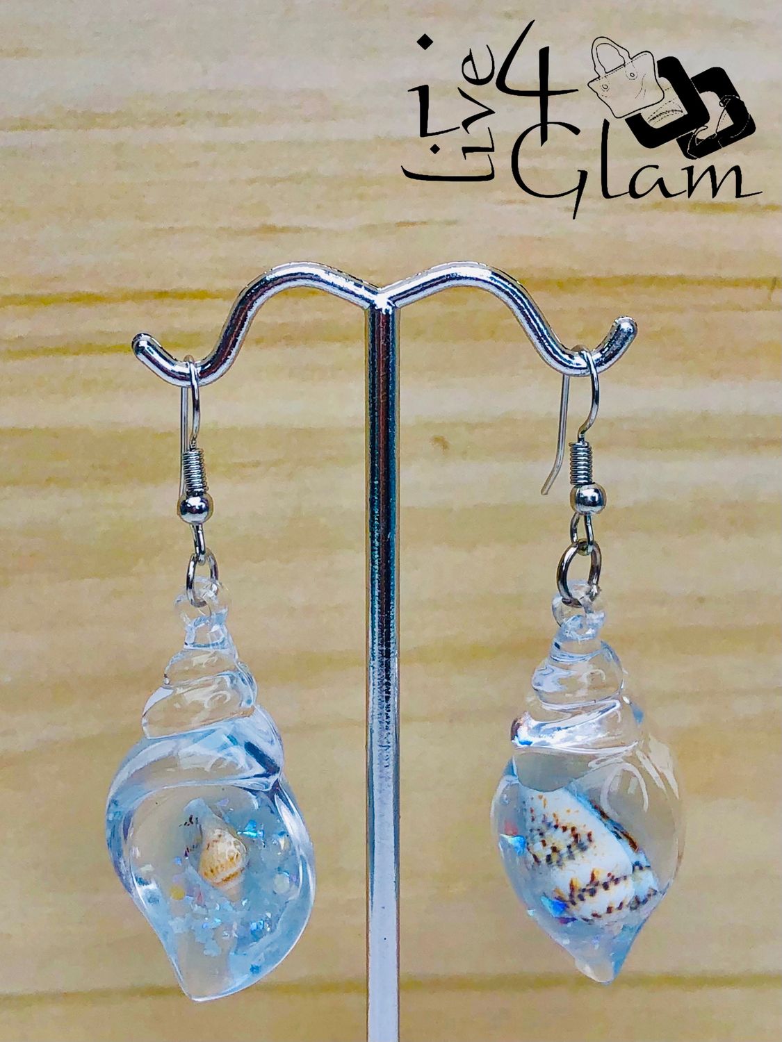 Fashion Hanging Earring Clear Shell