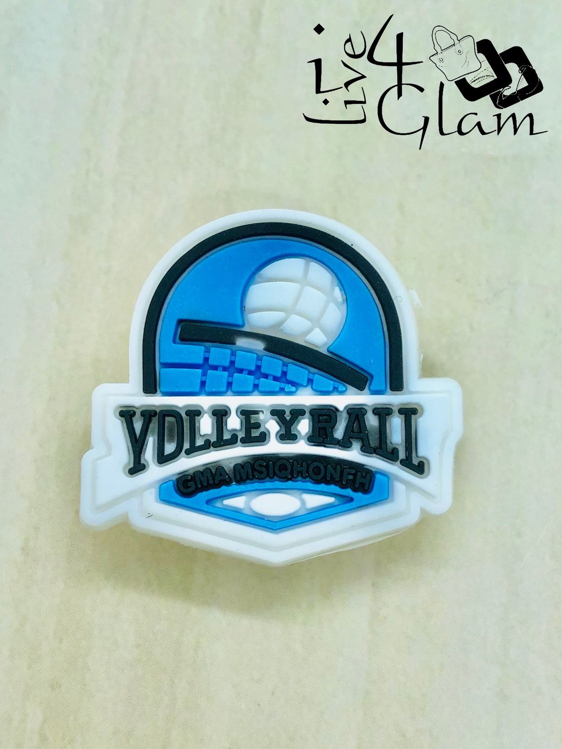 Shoe Charm Jibbit, Style: Volleyball Logo