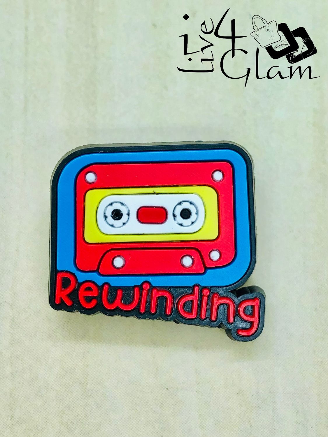 Shoe Charm Jibbit, Style: Cassette Tape