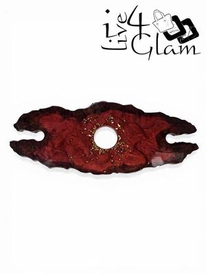 Hand Made Resin Wine Rack with Coasters
