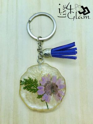 Hand Made Resin Flower Keychain Style 2