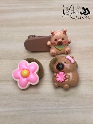 Capybara Assorted Scrunchie and Clip