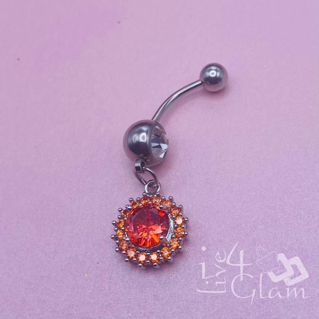 Belly Ring Silver Halo