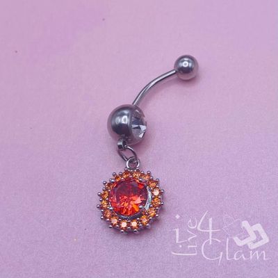 Belly Ring Silver Halo