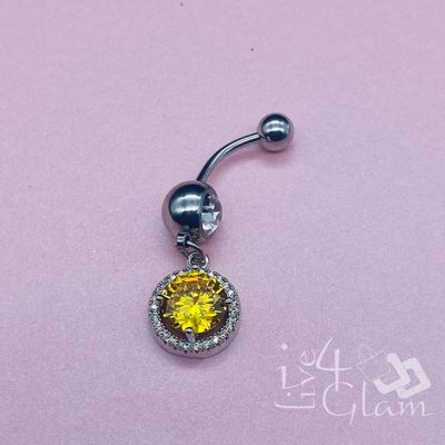 Belly Ring Silver Circle