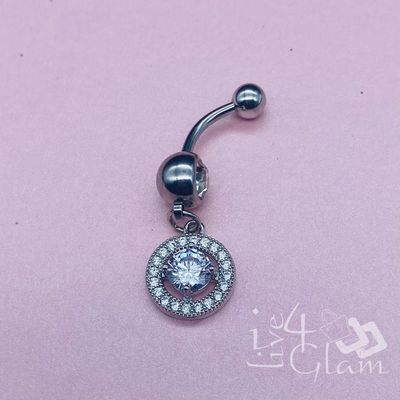 Belly Ring Silver Circle