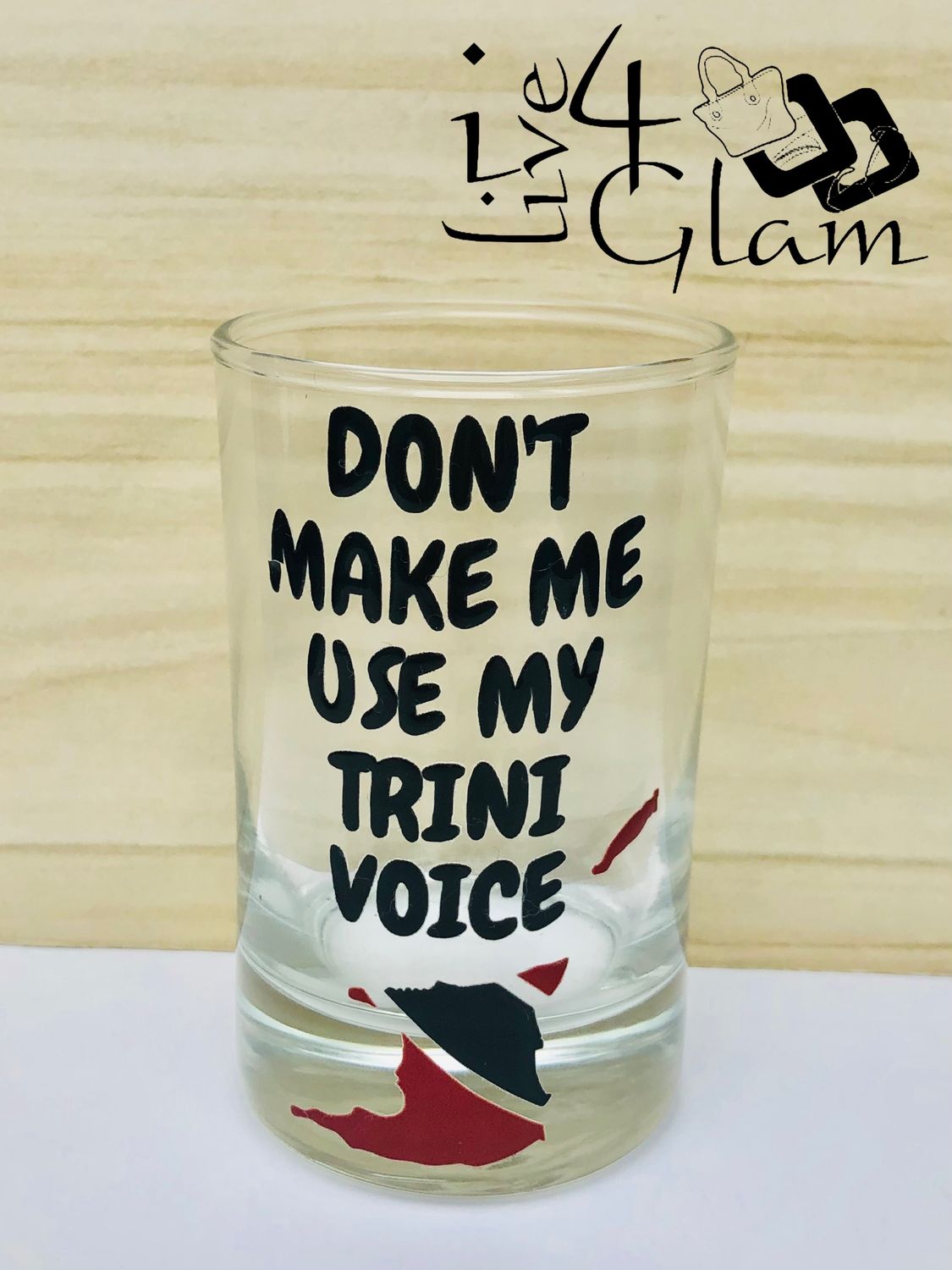 Use My Trini Voice Souvenir Glass