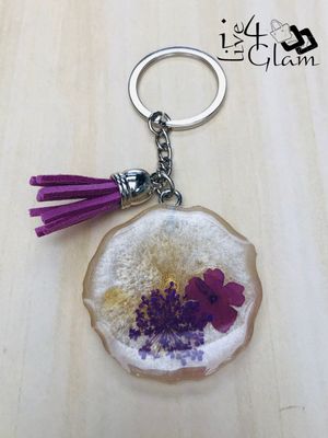 Hand Made Resin Flower Keychain Style 5