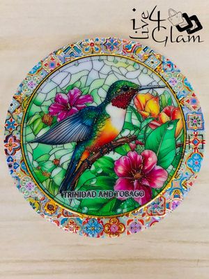 Trinidad and Tobago Hummingbird Ceramic Magnet Style 1