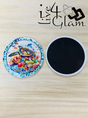 Trinidad and Tobago Sea Turtle Ceramic Magnet Style 2
