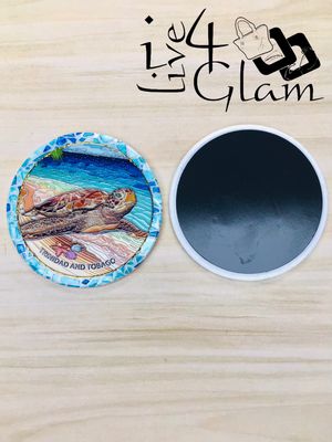 Trinidad and Tobago Sea Turtle Ceramic Magnet Style 6