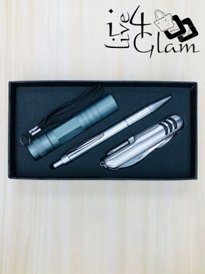 Flashlight, Pen and Pocket Knife Gift Set