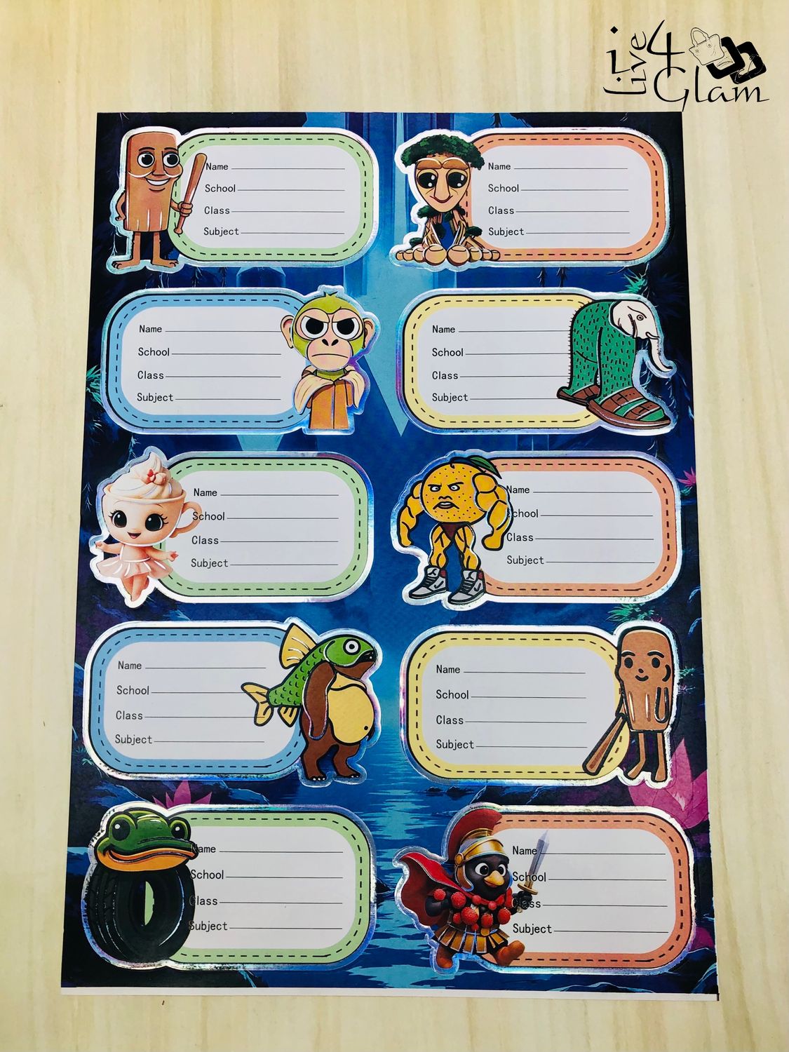 Tung Tung Sahur Book Labels