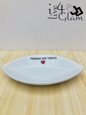 Trinidad and Tobago Heart Ceramic Trinket Dish