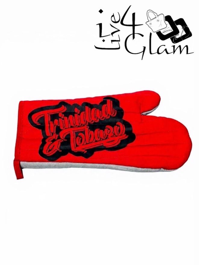 Red Trinidad and Tobago Oven Mitten