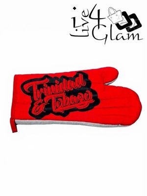 Red Trinidad and Tobago Oven Mitten