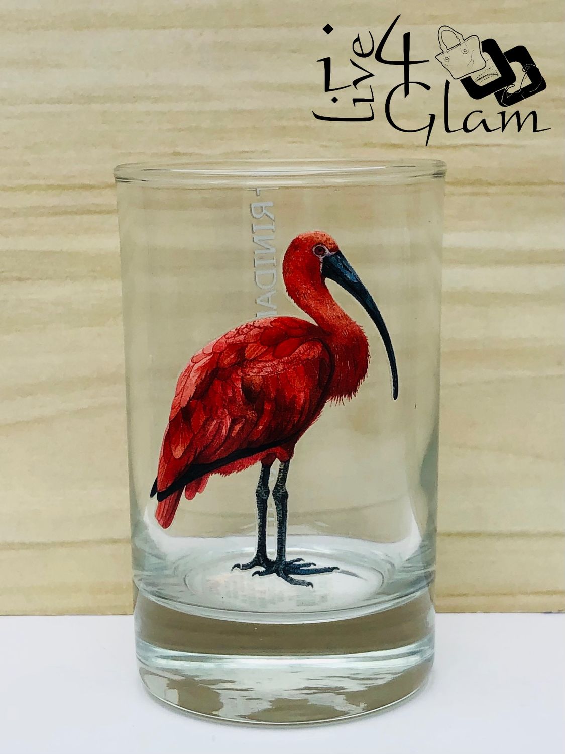 Trinidad and Tobago Scarlet Ibis Glass