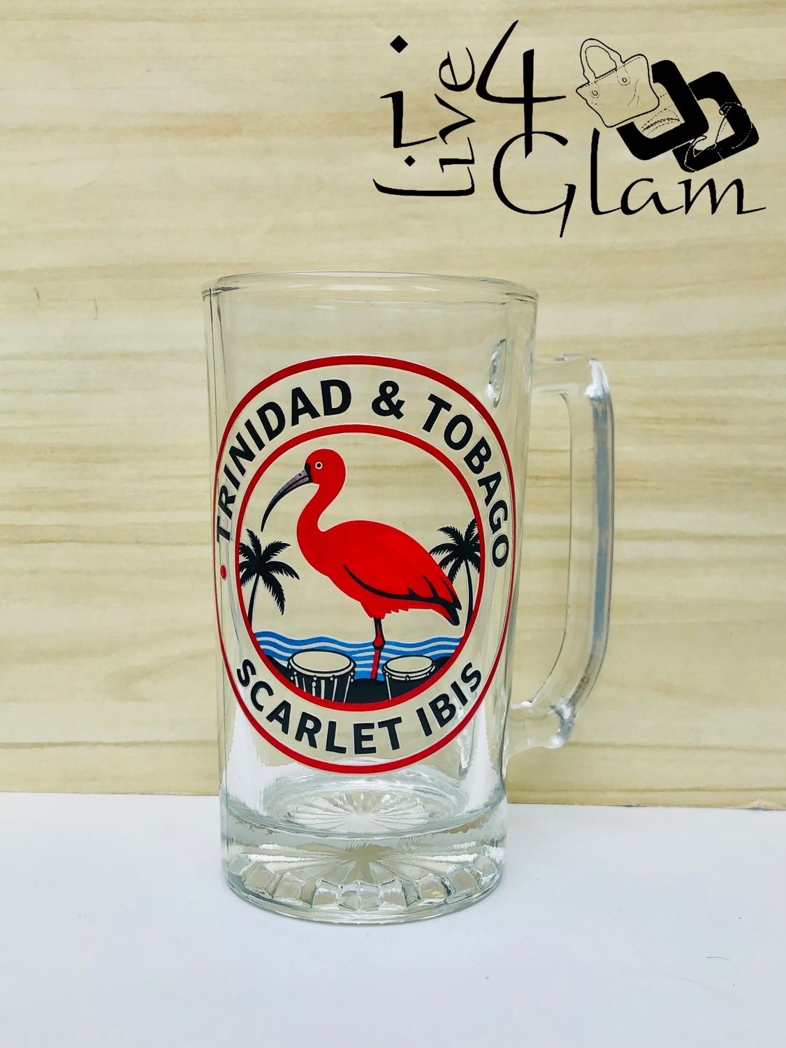 Trinidad and Tobago Monogram Beer Glass