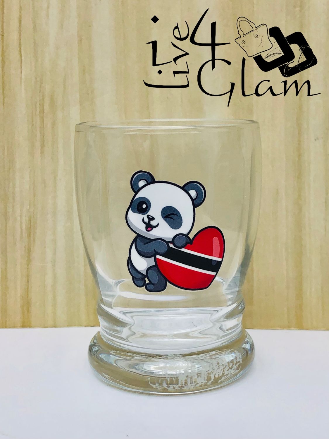 Trinidad and Tobago Panda Souvenir Glass