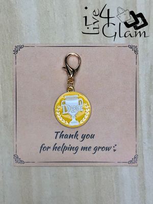 Dad Charm Keychain with Thank You Card Style 5