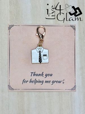 Dad Charm Keychain with Thank You Card Style 6