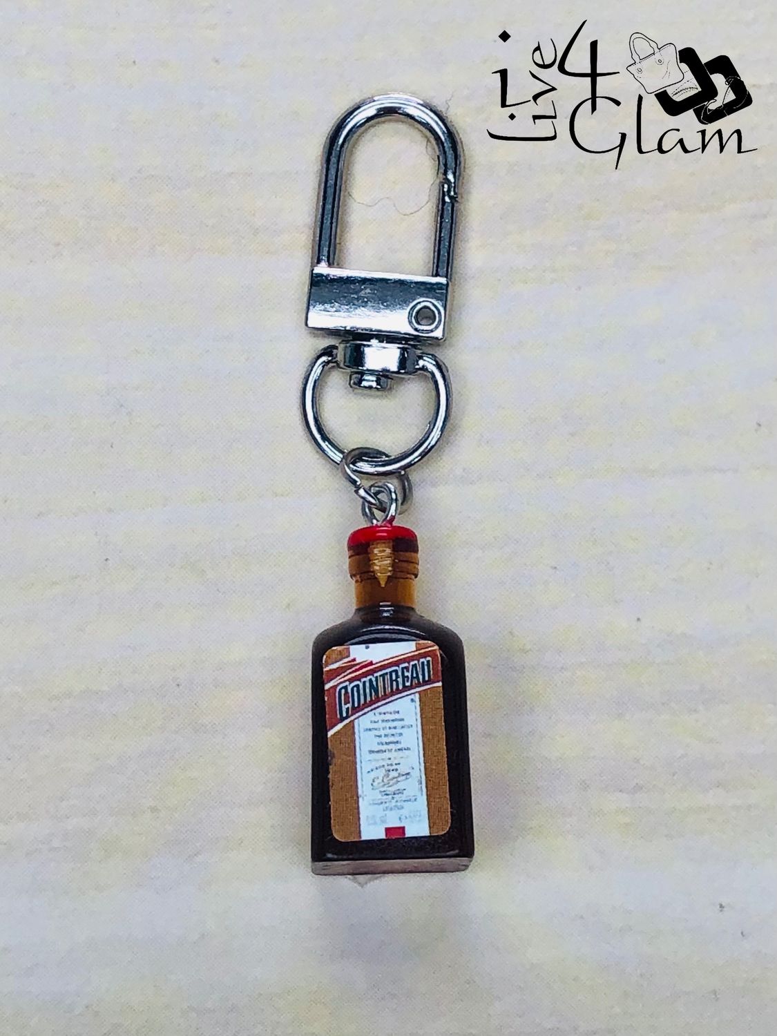 Mini Replica Cointreau Liqueur Keychain