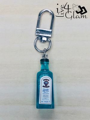 Mini Replica Bombay Sapphire Gin Keychain