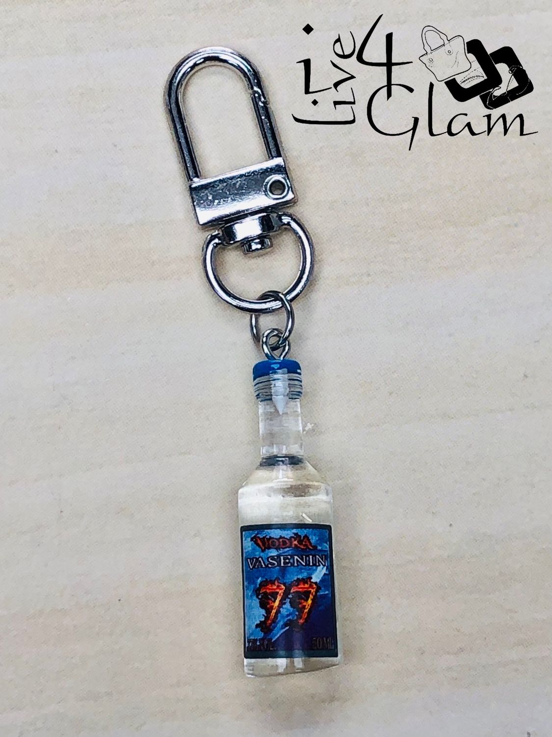 Mini Replica Vodka Vasenin 77 Keychain