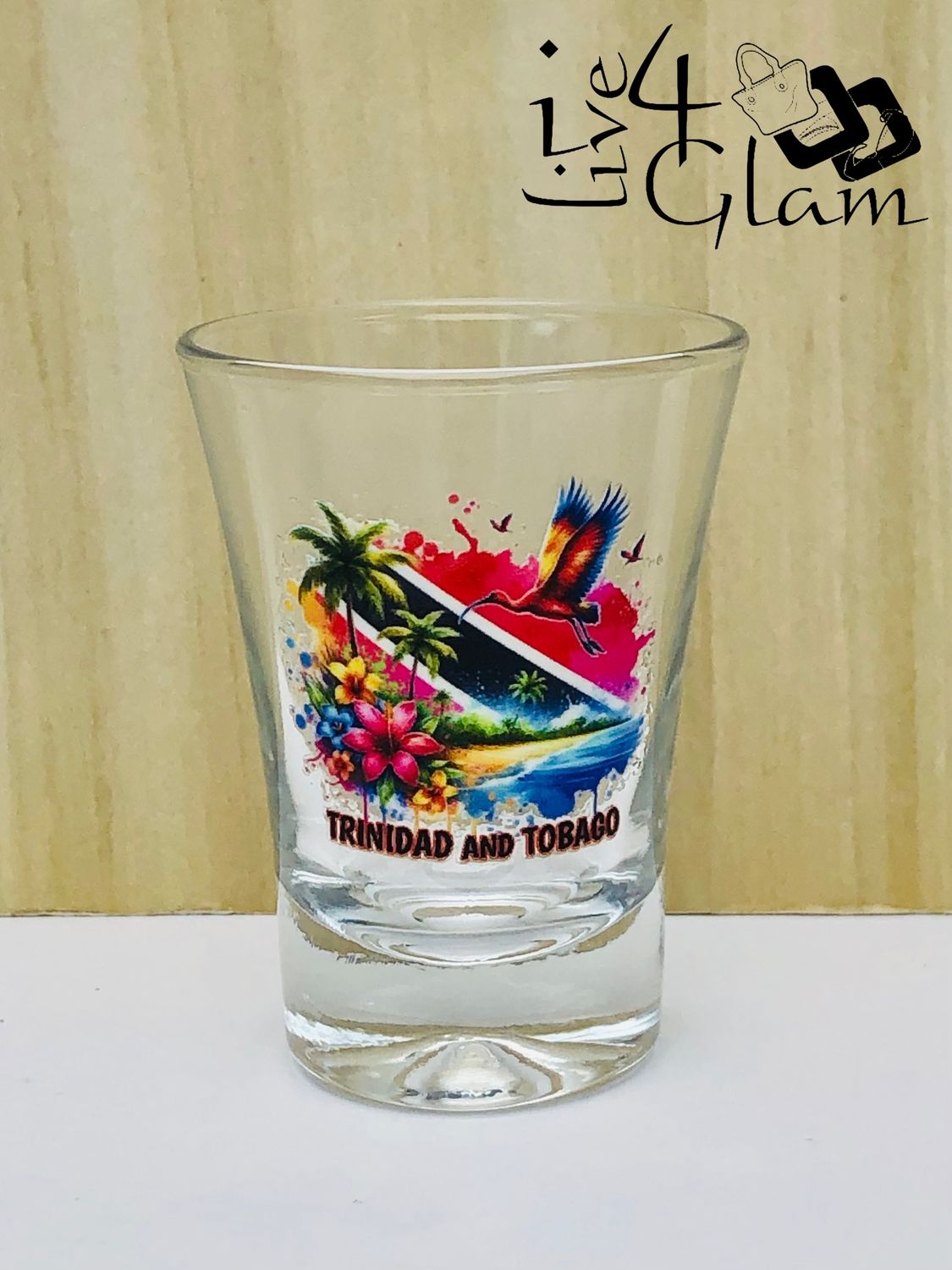 Trinidad and Tobago Tropical Mini Shot Glass