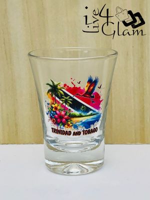 Trinidad and Tobago Tropical Mini Shot Glass