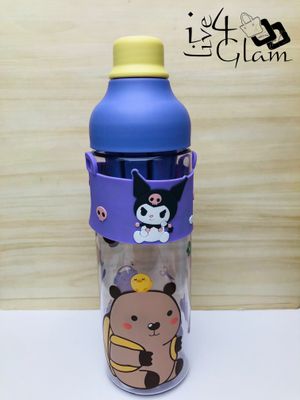 Purple Capybara and Kuromi Fruit Infuser Bottle