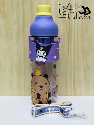Purple Capybara and Kuromi Fruit Infuser Bottle