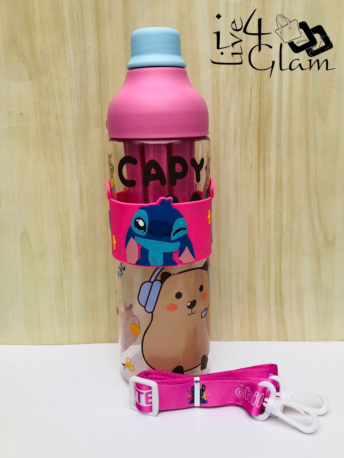 Capybara and Stitch Fruit Infuser Bottle