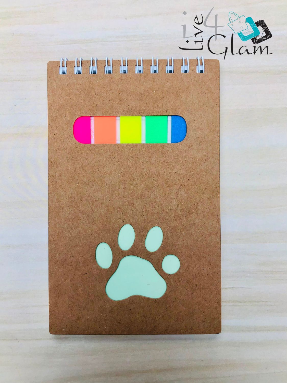 Paw Notepad with Sticky Notes