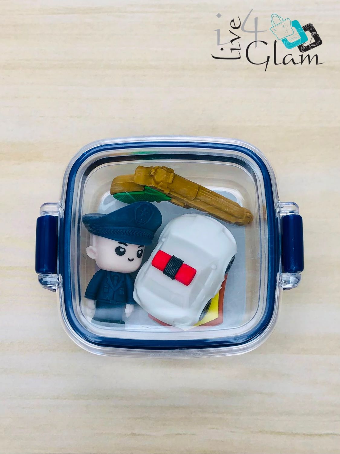 Police Officer Eraser Set