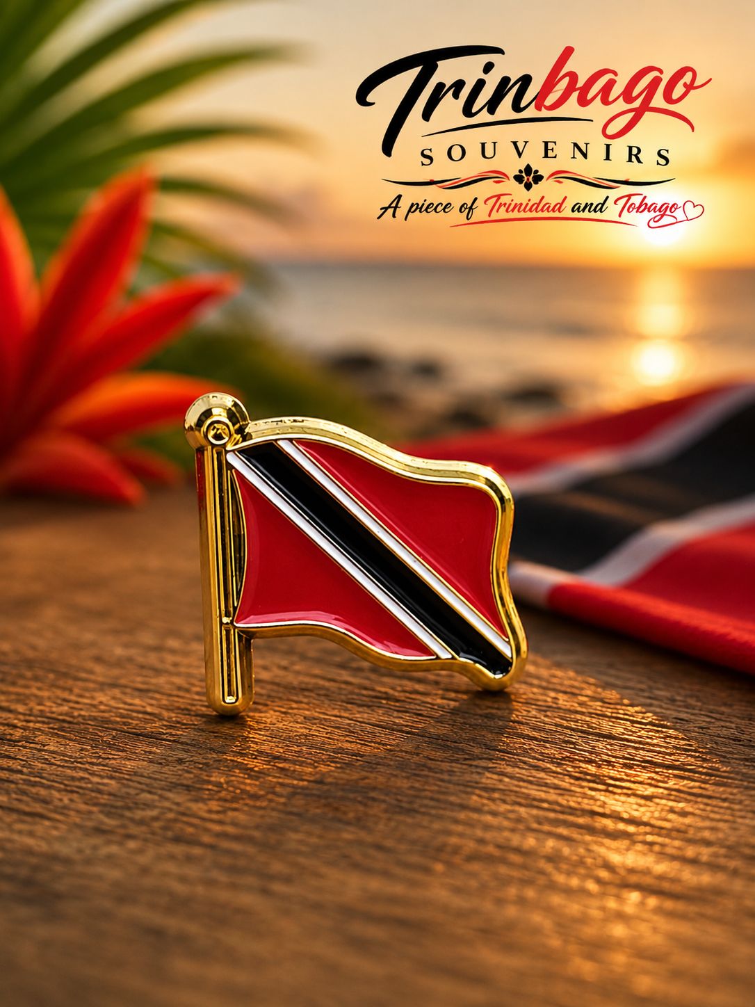 Trinidad and Tobago Flag Pin 15mm