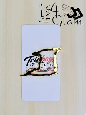 Trinidad and Tobago Carabiner Gold Toned