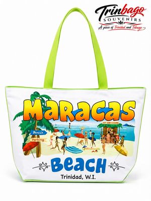 Maracas Beach Tote Bag Light Green