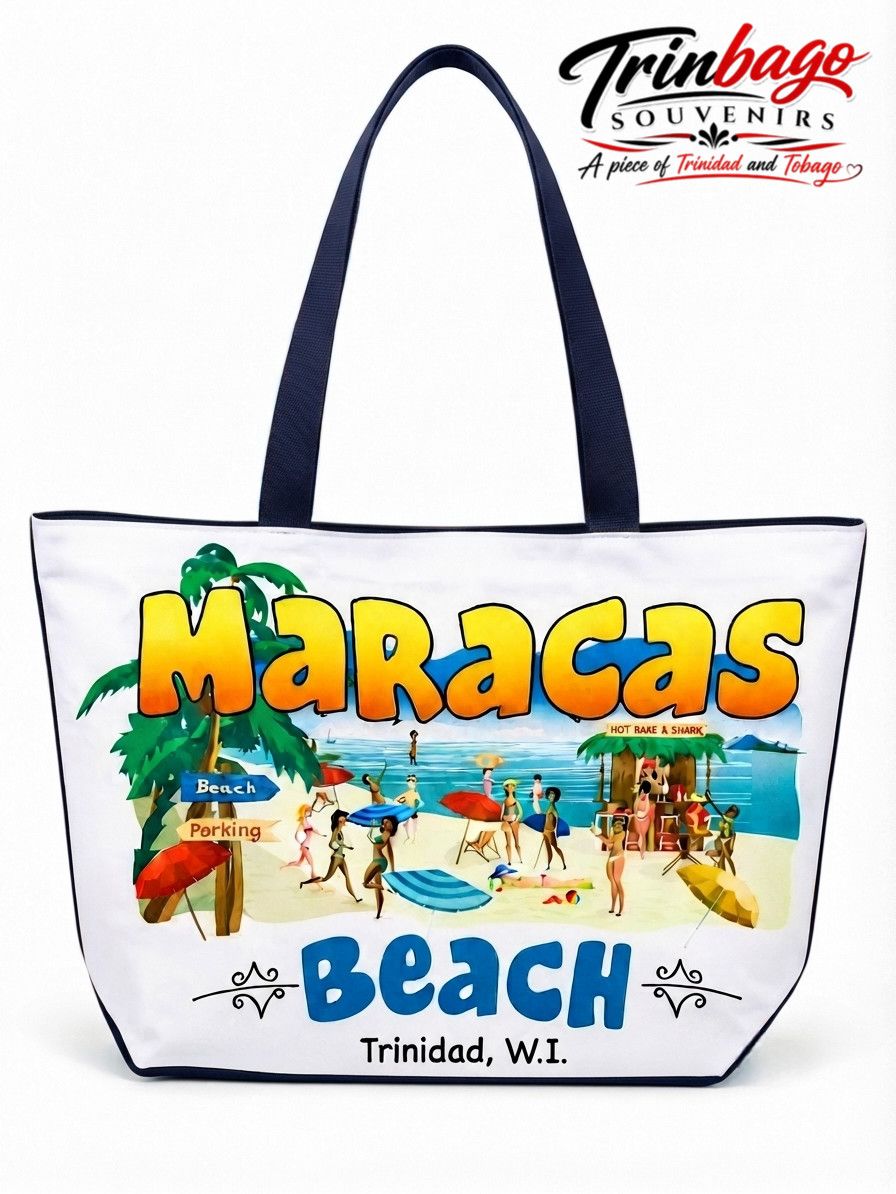 Maracas Beach Tote Bag Dark Blue