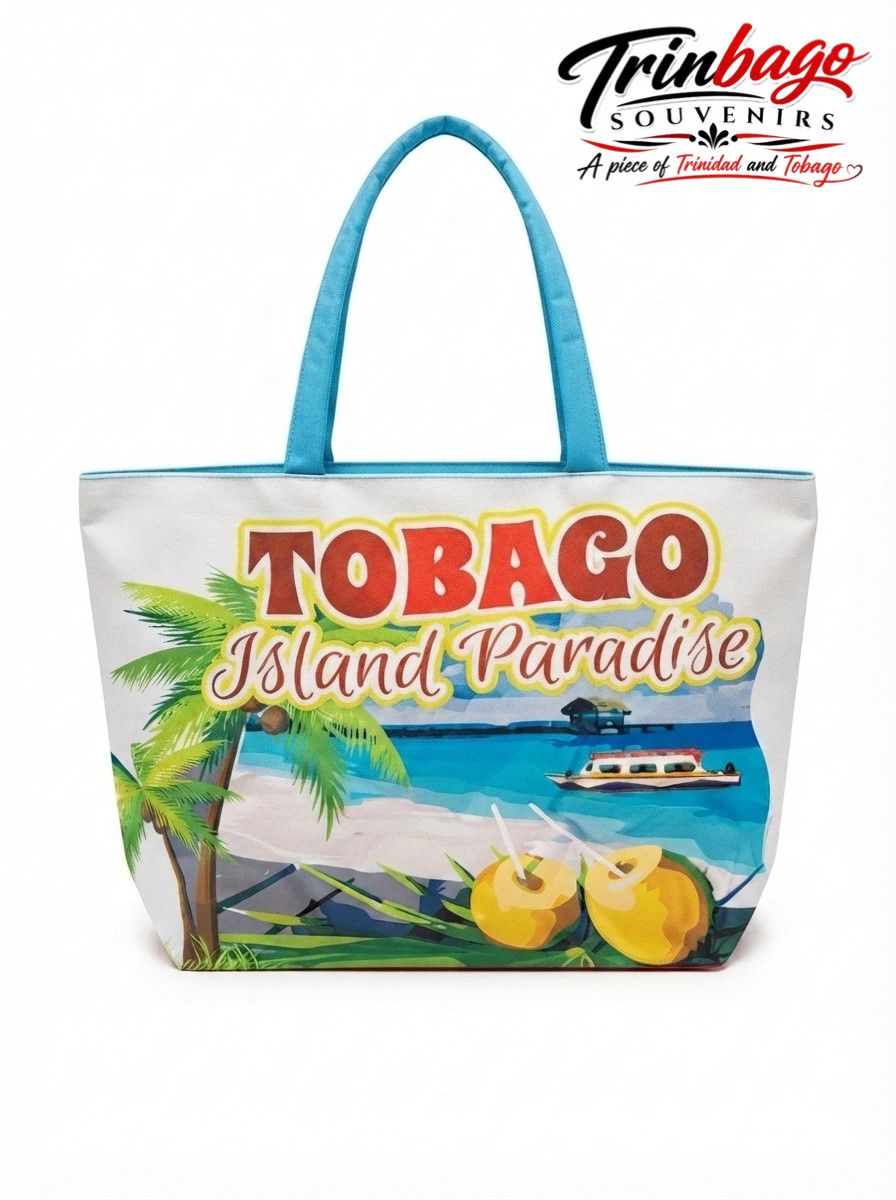 Tobago Beach Tote Bag Light Blue