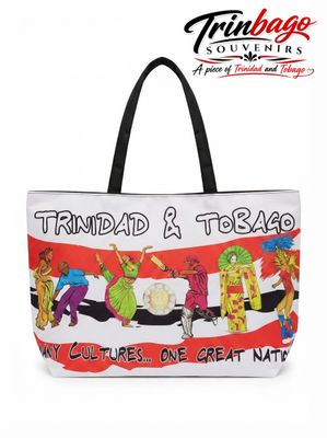 Trinidad and Tobago Culture Tote Bag Black